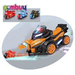 KB026121 KB026122 - Glisten light plastic mini motorcycle eject car toys for kids
